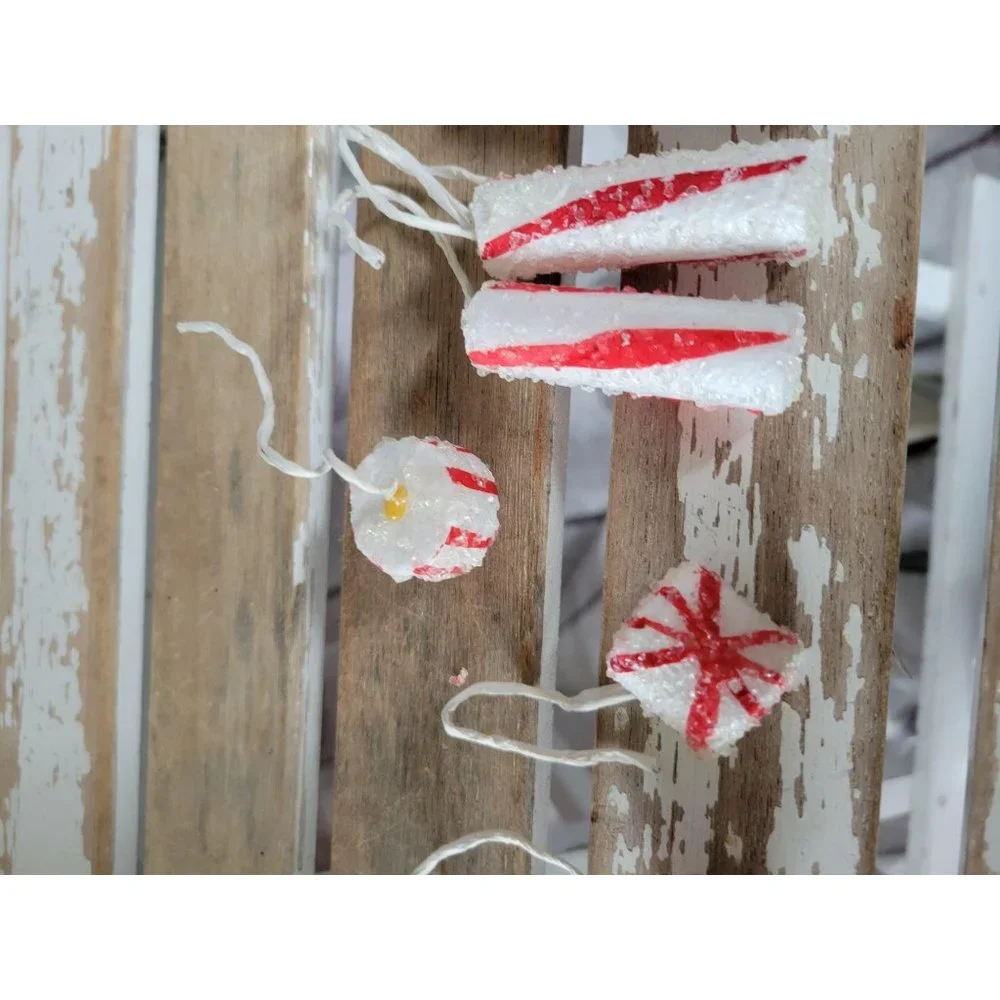 Sugar‎ candy cane candy peppermint vintage styrofoa